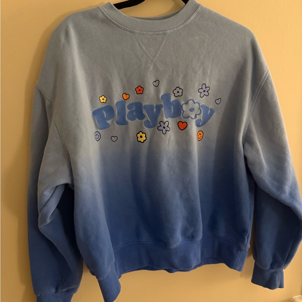 PacSun Blue Ombre Crew Neck Sweater